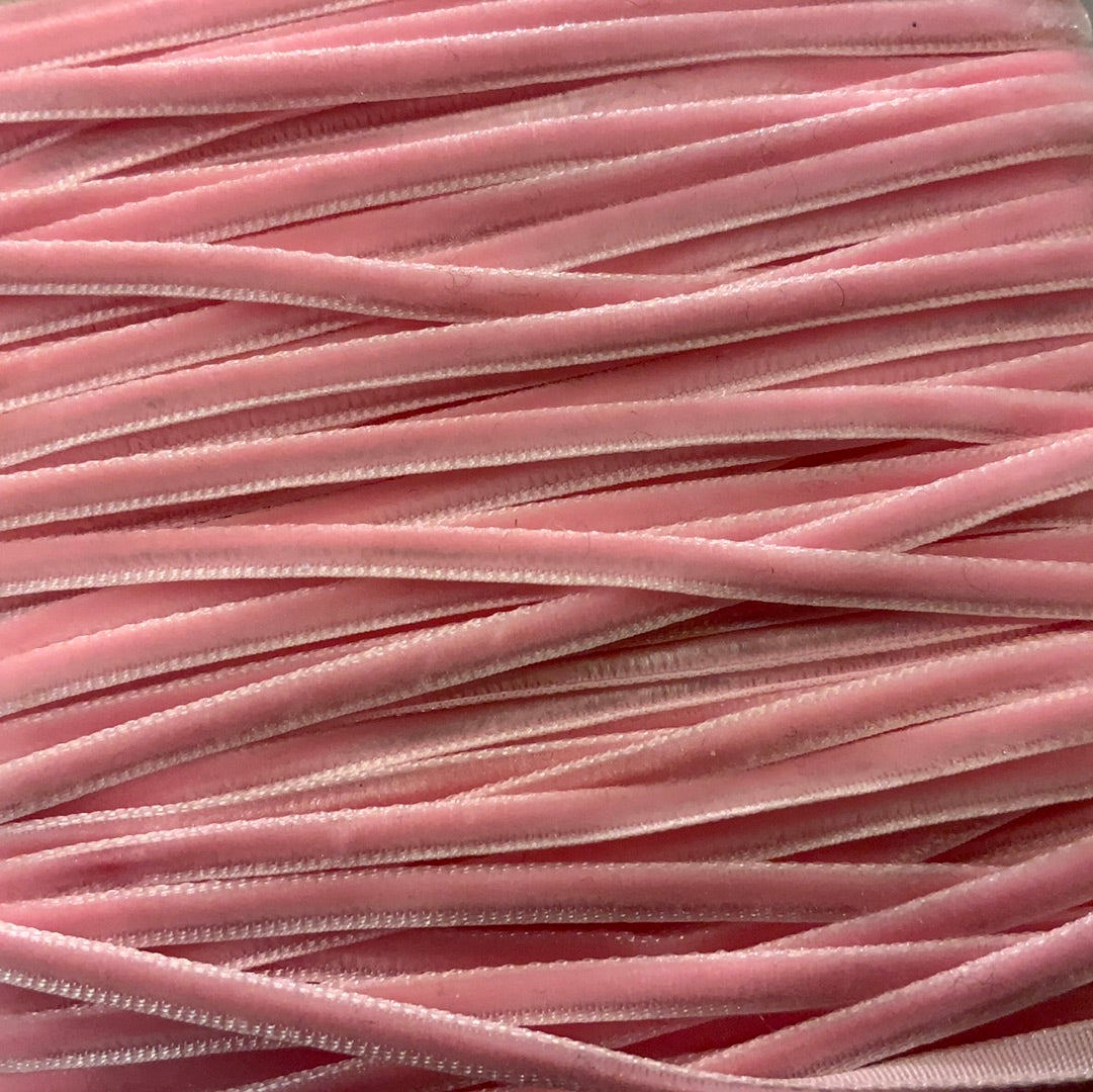 Velur bånd rosa 3mm