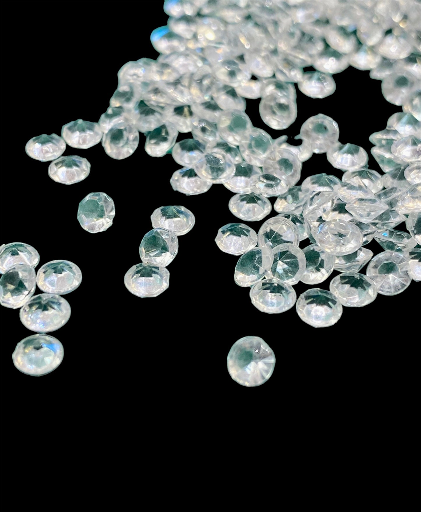 Strøssel - transparente diamant steiner