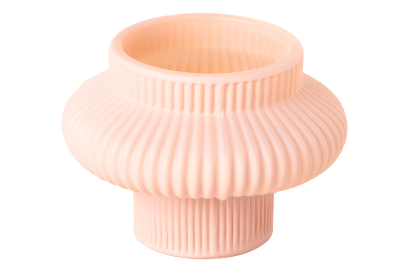 Smart lysestake til telys og Kronelys - lys rosa / rose H:6,5cm