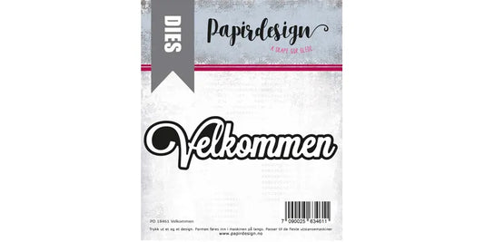 Papirdesign dies - Velkommen - pd18461