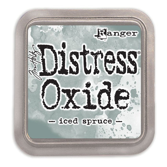 Distress oxide stempelpute - Iced spruce