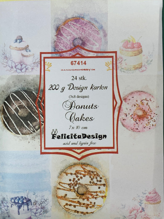 Toppers - Donuts cakes 24stk 7x10