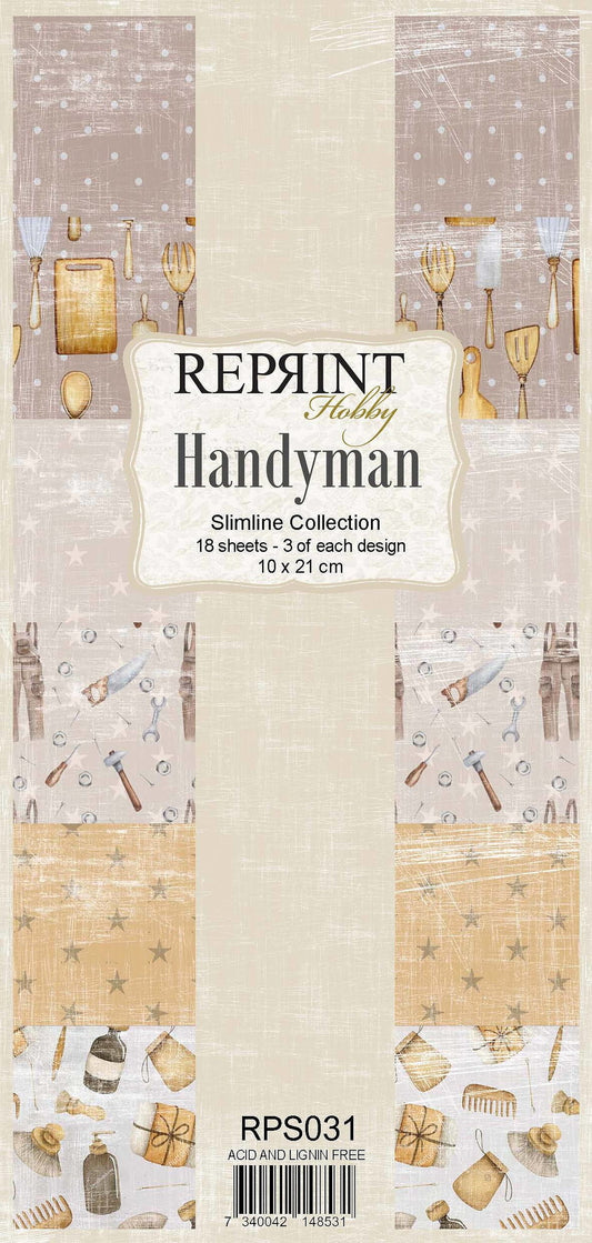 Reprint - slimline Collection - handyman - 10x21 cm - 18 sheets