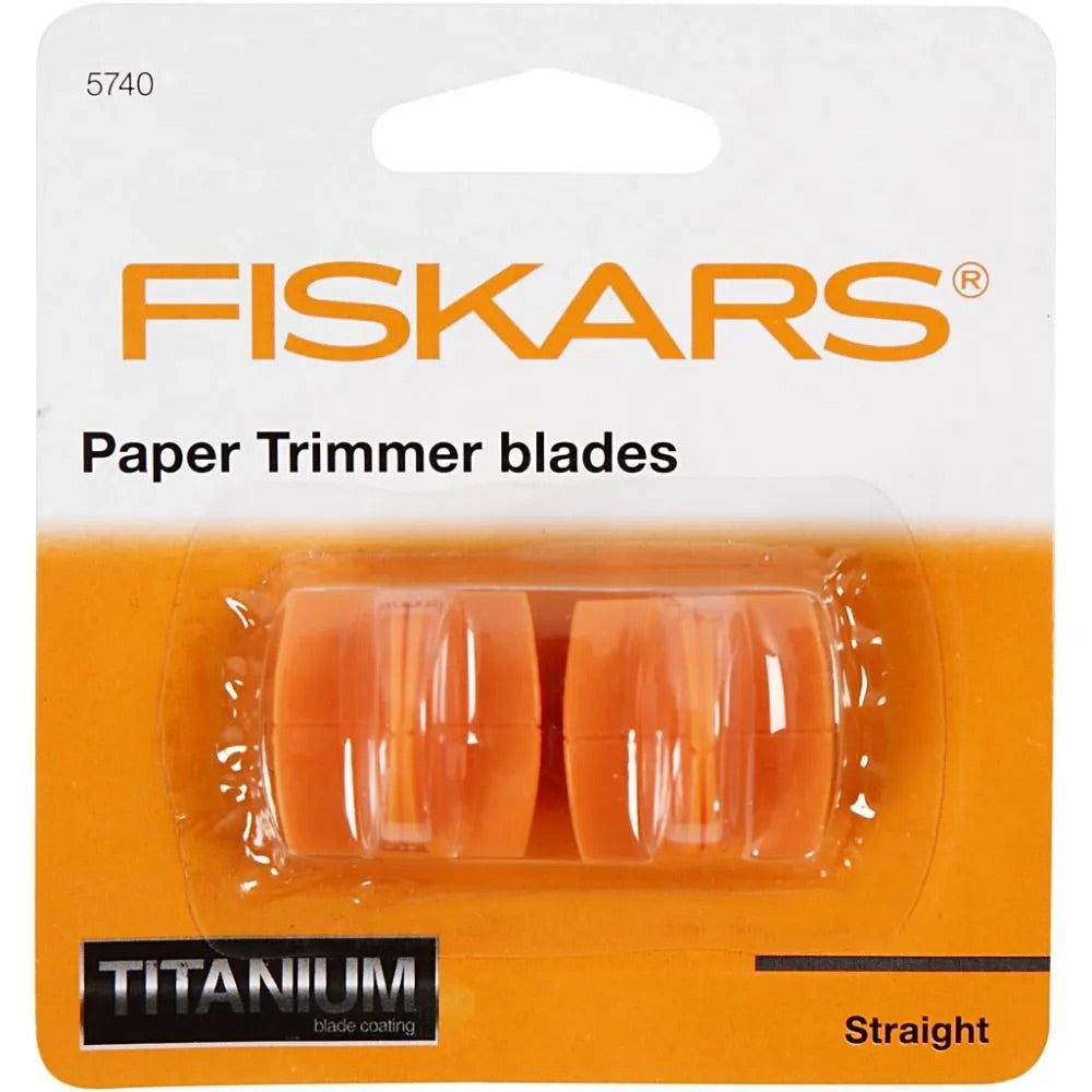 Fiskars paper trimmer blades titanium, kniver til Fiskars kuttebrett.