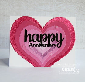 Crealies dies - Heart with rough edges - CLNestXXL141