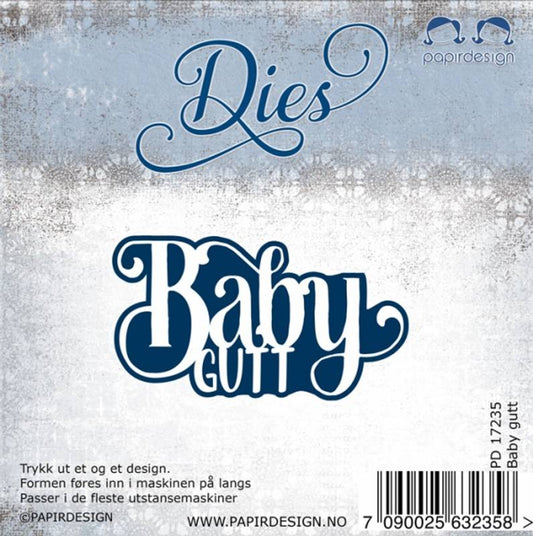 Papirdesign dies - baby gutt - pd17235