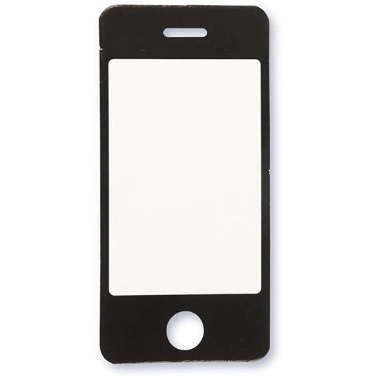 Mobiltelefon / iPhone/ smartphone diecut 3stk svart/hvit, str: 34x71mm