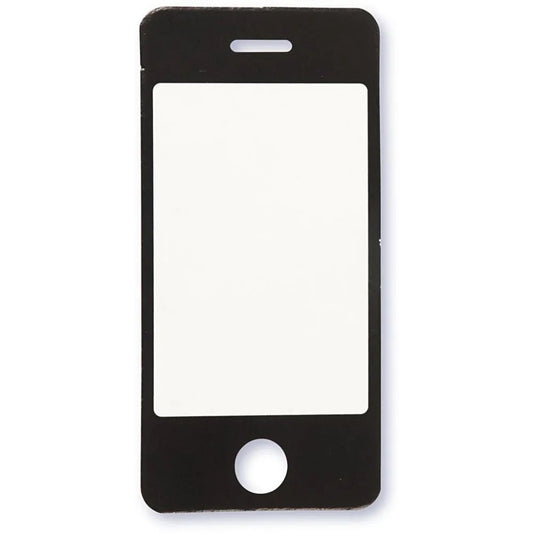Mobiltelefon / iPhone/ smartphone diecut 10 stk svart/hvit, str: 34x71mm