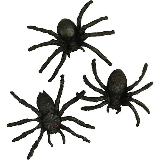 Edderkopp svart 4cm 10stk