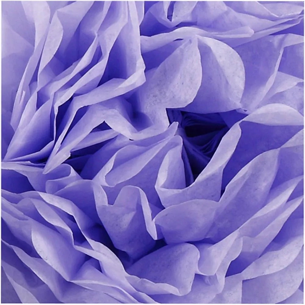 Papirpomponer lilla