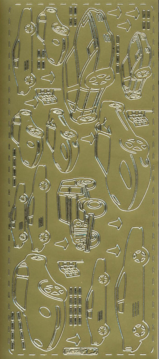 Klistremerker biler gull