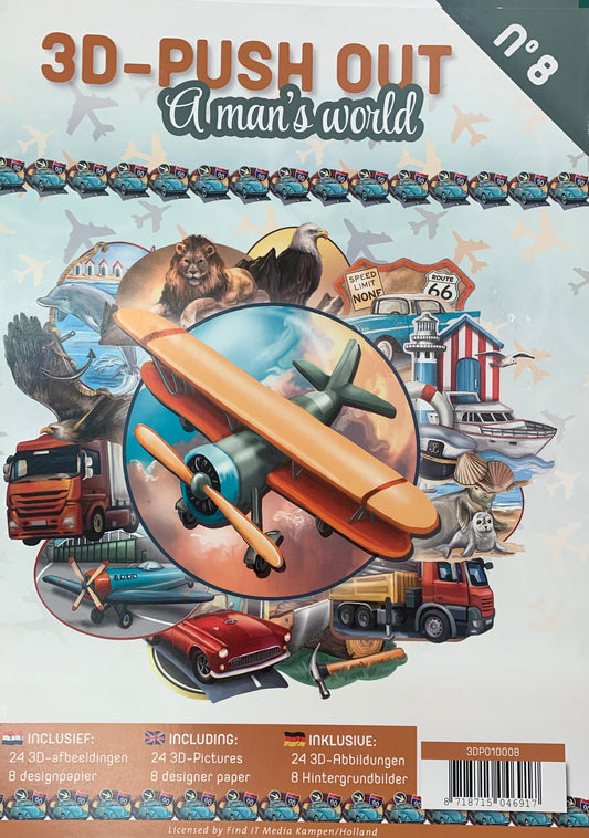 3D - push out bøker - a mans world - no8