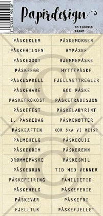 Papirdesign - klistremerker - påske - pd2100515