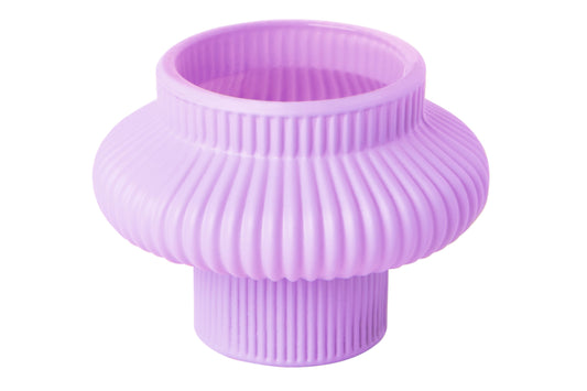 Smart lysestake til telys og Kronelys - lilla H:6,5cm