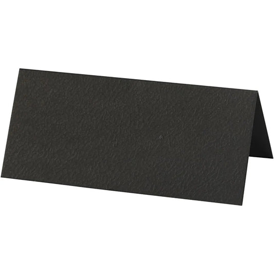 Bordkort, str. 9x4 cm, 220 g, svart, 10 stk