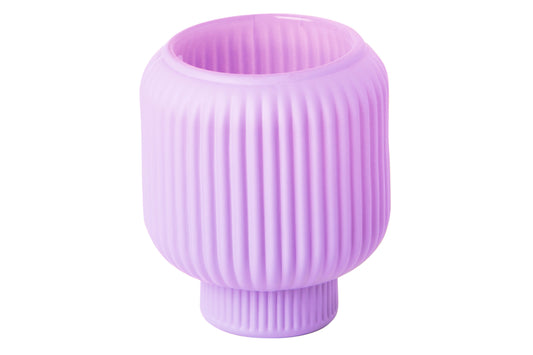 Smart lysestake til telys og Kronelys - lilla H:9cm