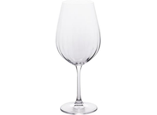 Vinglass stripet krystall 2 stk h:24cm Dia topp:7cm