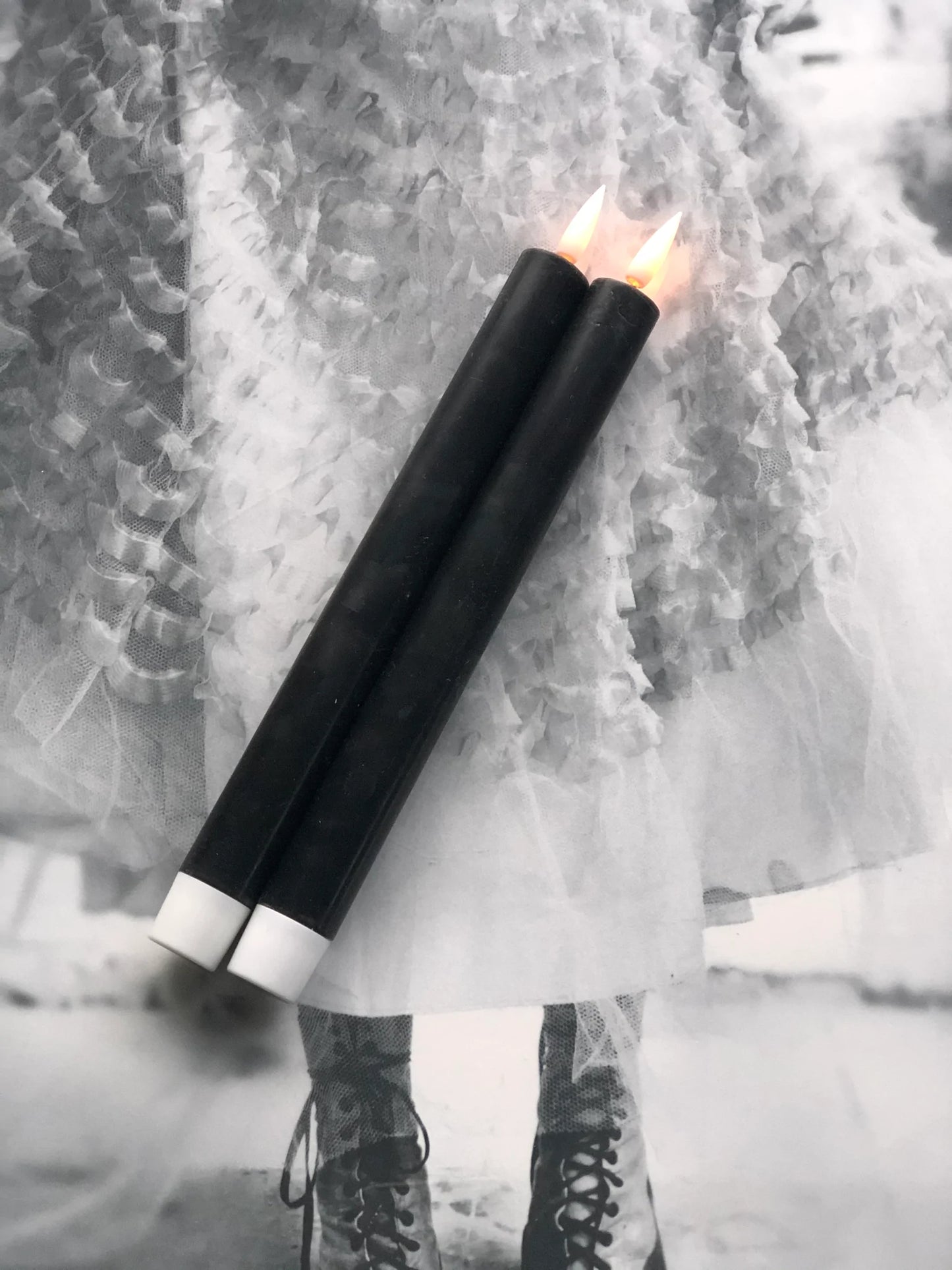 LED kronelys -  mørk grå - 2 stk. Norway DESIGNstudio