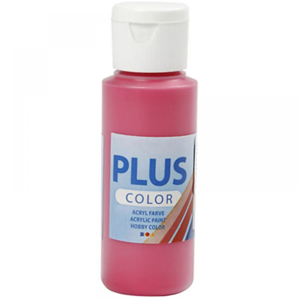 Plus Color hobbymaling - primær rød / Primary red  , 60ml 39673