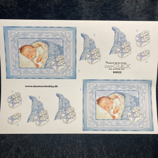 3D klippark - Baby gutt