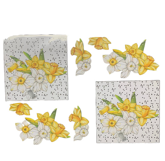 3D klippark påskeliljer