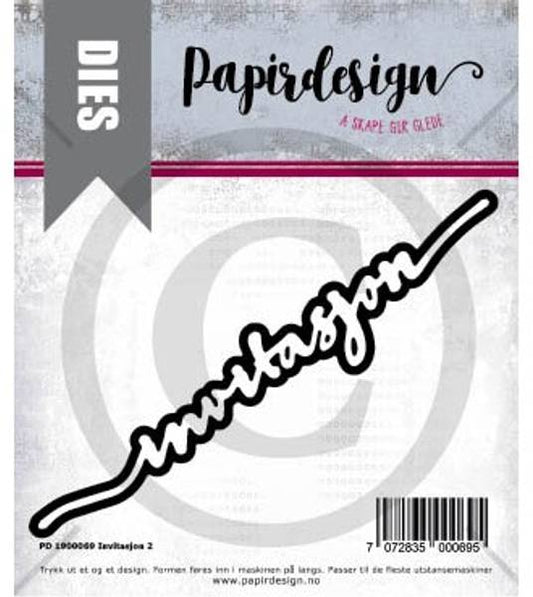 Papirdesign - dies - invitasjon 2-  PD 1900069