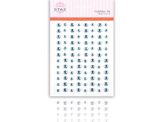 Staz duggdråper/ bling m/lim Blå