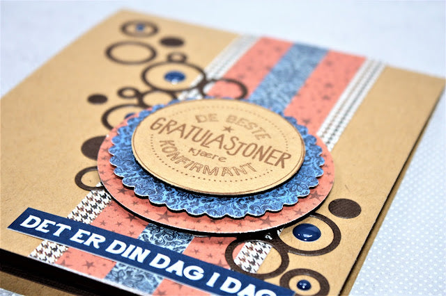 Papirdesign dies - sirkel og stjerner - pd 17321