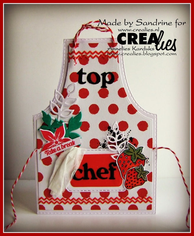 Crealies dies cardzz 10 - apron / forkle