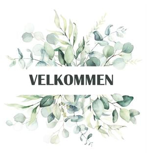 Serviett lunsj 20 stk Velkommen Eukalyptus