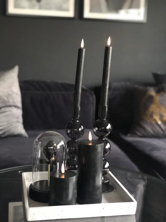 LED kronelys - mørk grå - 2 stk. Norway DESIGNstudio