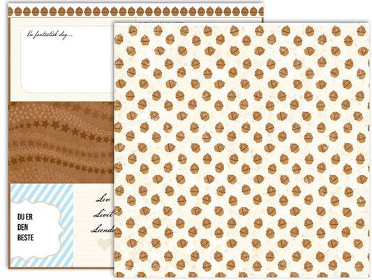 Papirdesign - mønsterark - Marias verden - Sjokolademuffins