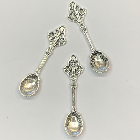 Sølv skje - Charm - 6cm