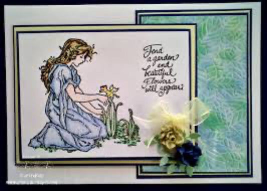 TILBUD! -80% Stampendous stempel - Daffodil girl