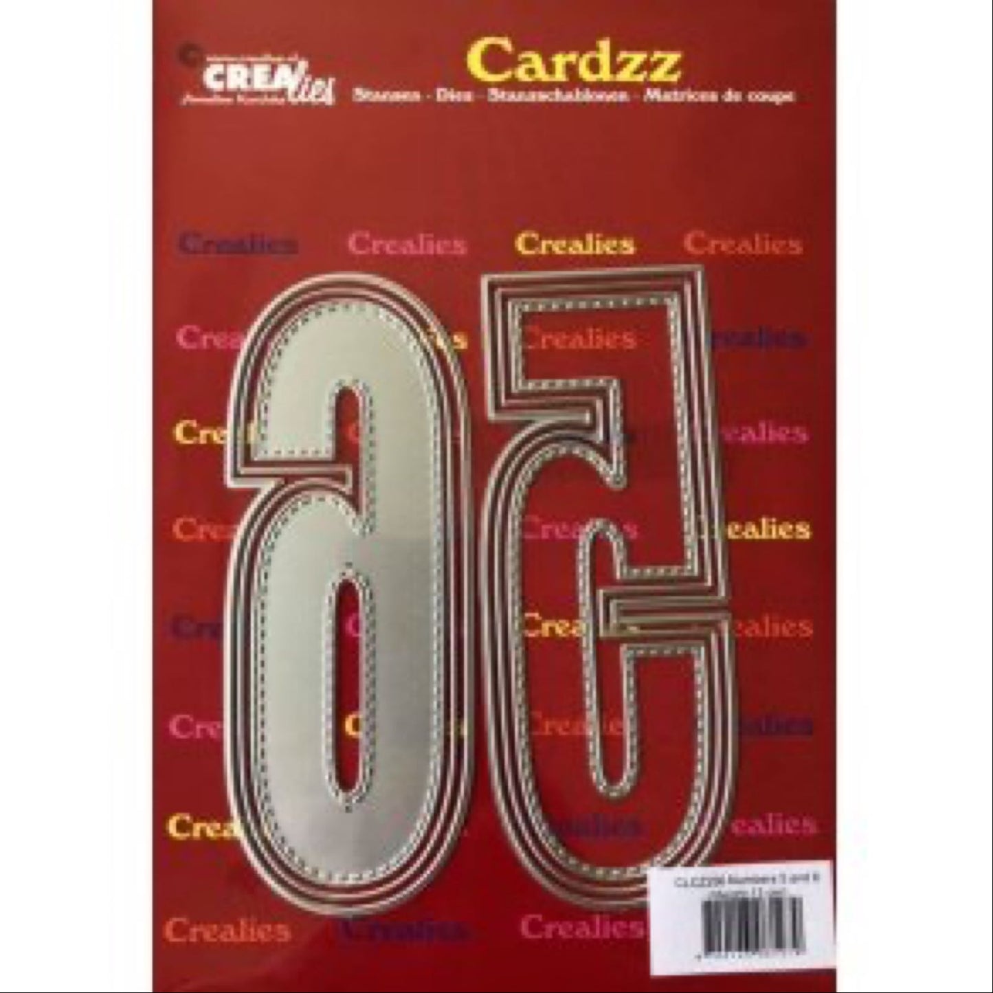 Crealies cardzz numbers 5 and 6/ 9 H:ca13 cm, talldies
