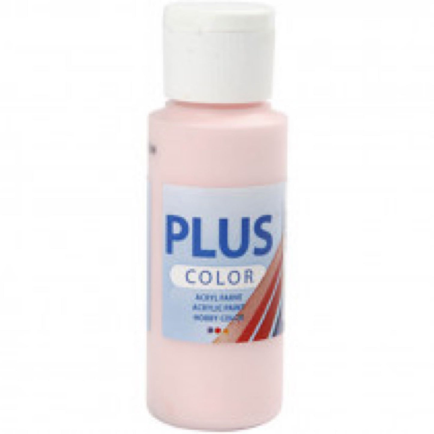 Plus Color hobbymaling - Myk rosa/ babyrosa/ soft pink, 60ml