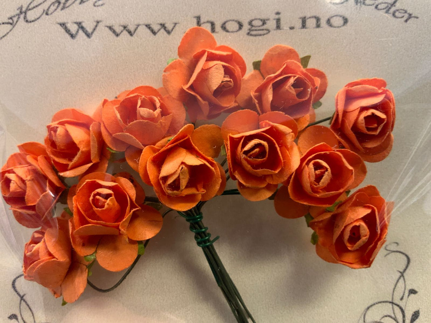 Hogi blomster oransje 12stk pr pk Ø=ca15mm