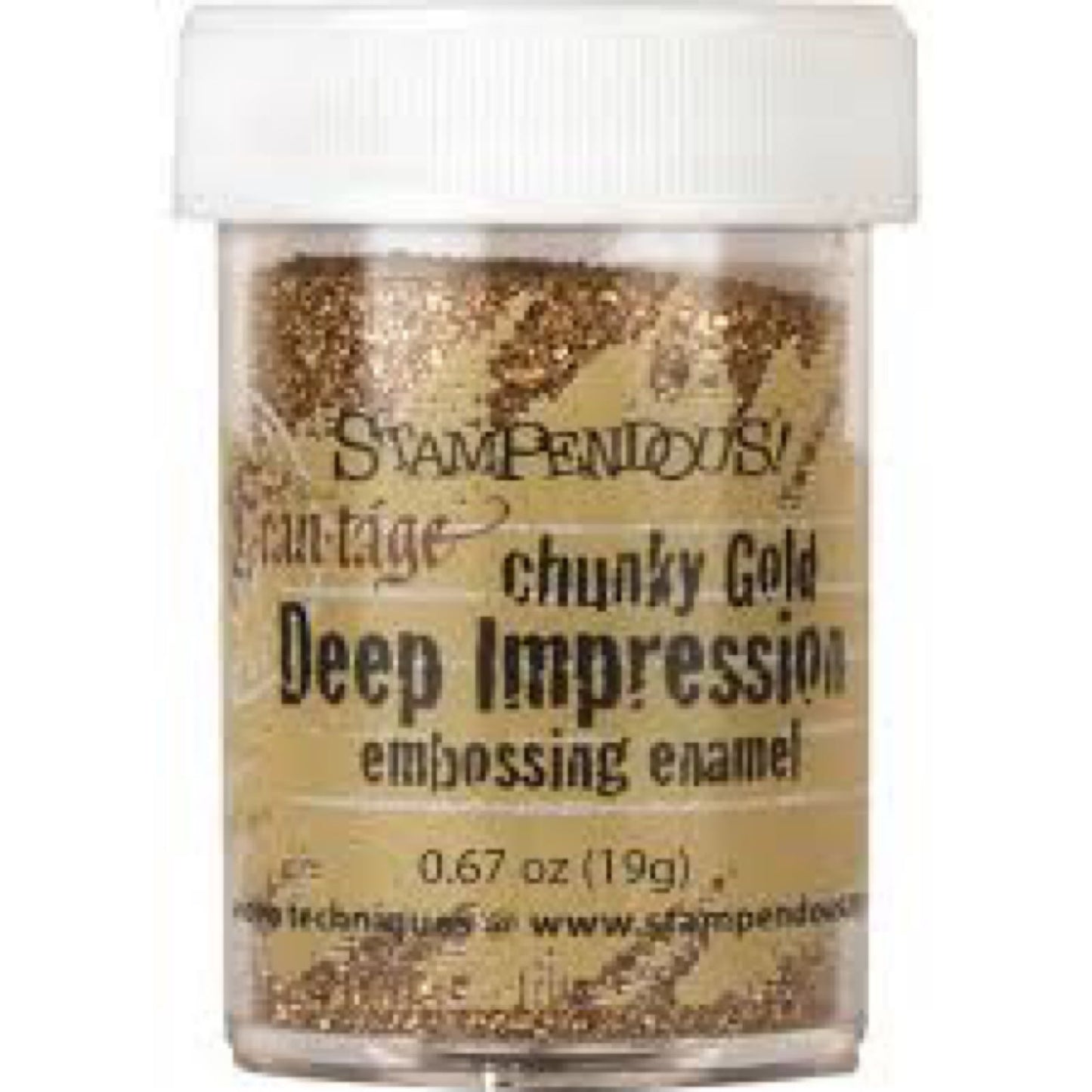 Stampendous Chunky Gold Deep Impression Embossing Enamel