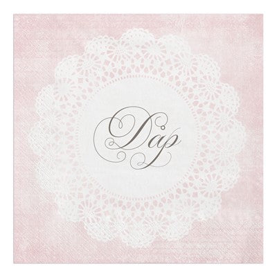 Servietter - Dåp, rosa, jente