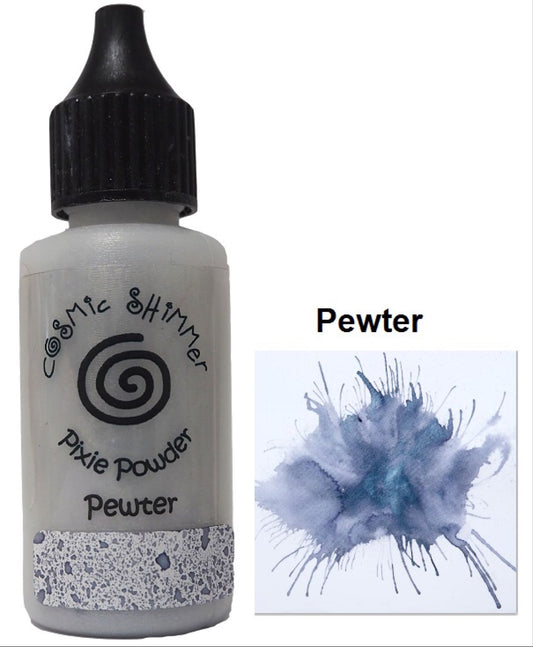 Cosmic Shimmer Pixie Powder, pewter