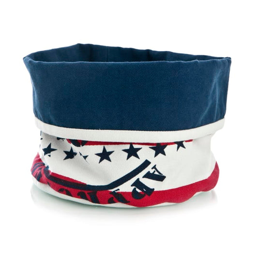 Brødkurv / kurv - Florida Approved - blå, rød og hvit - Ø:20 cm