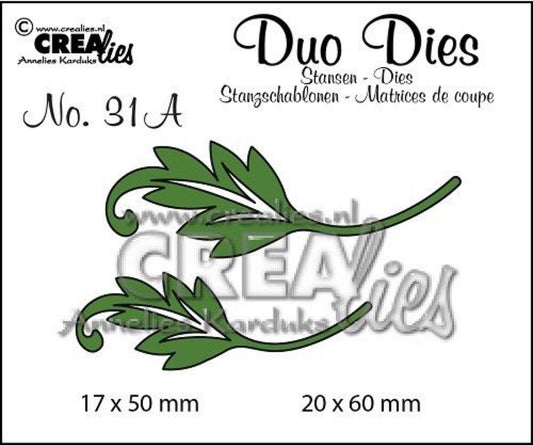 Crealies duo dies CLDD-31A.  Blad die.