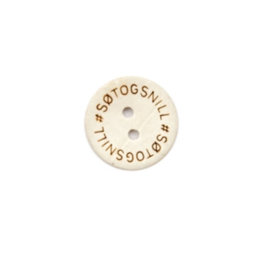 Knapp - «#søt og snill» , 18mm, tre