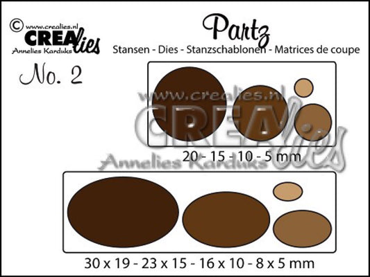 Crealies sirkler og ovaler no. 2