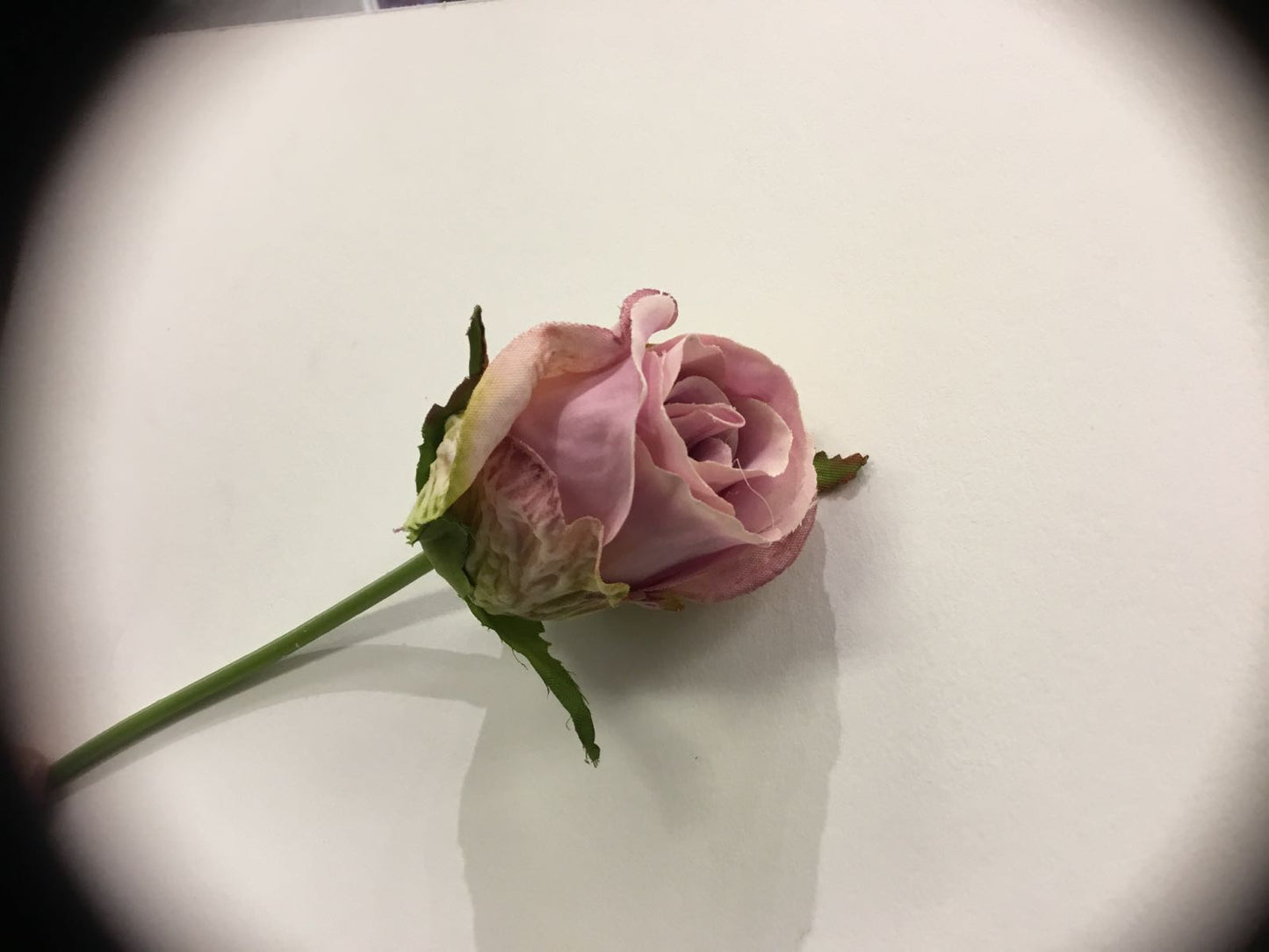 Rose lys rosalilla silkeblomst L: 27 cm uten  grønne blad