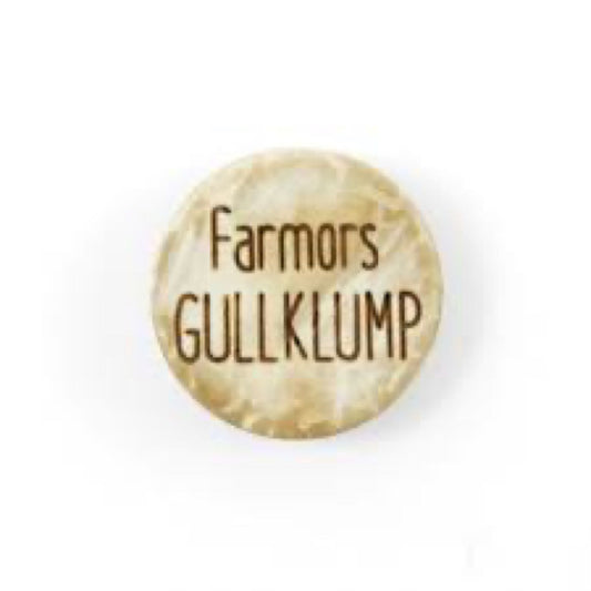 Knapp - «Farmors GULLKLUMP» 18mm, tre