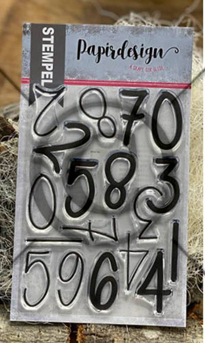Papirdesign stempelplate - Tall 2
