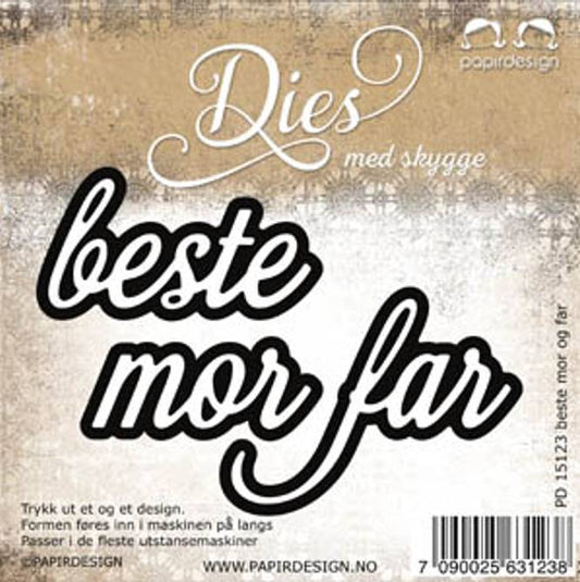 Papirdesign dies - Beste mor far