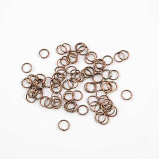 O-ring / jumprings  mix - farge: kobber/ gull /sølv / mørk sølv ringer Ø5mm