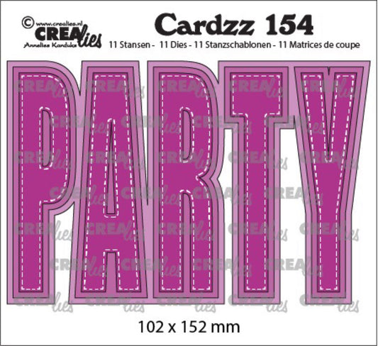 Crealies cardzz 154 , PARTY cardsize